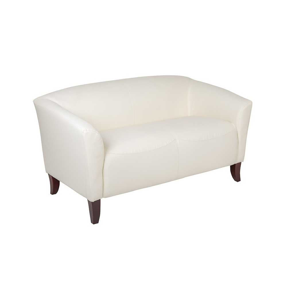 Ivory LeatherSoft Loveseat