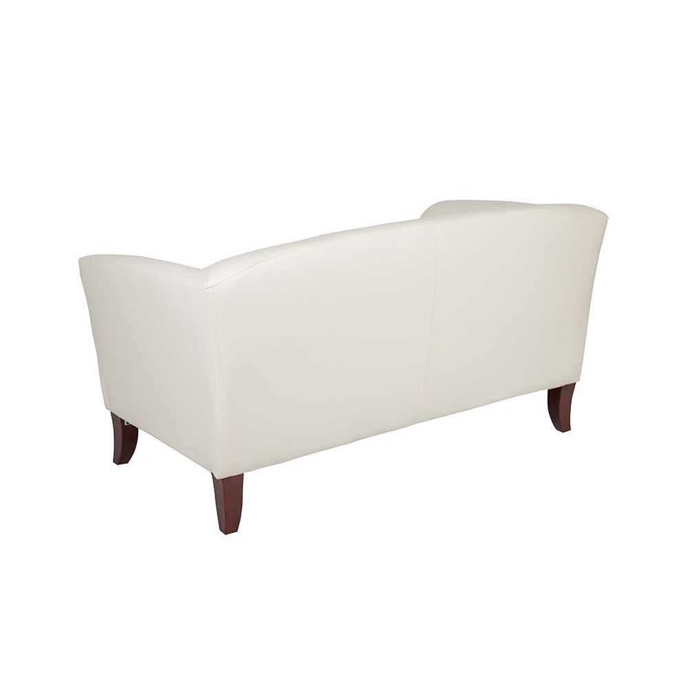 Ivory LeatherSoft Loveseat