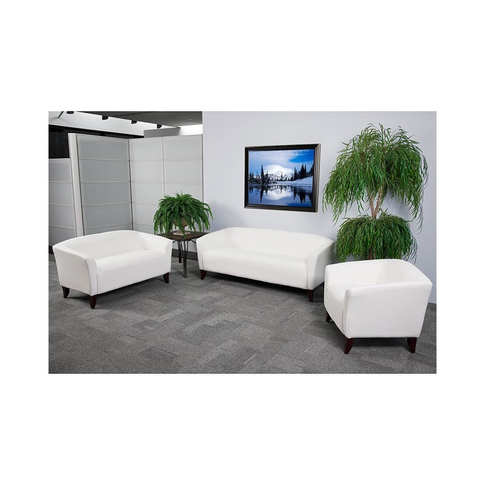 Ivory LeatherSoft Loveseat