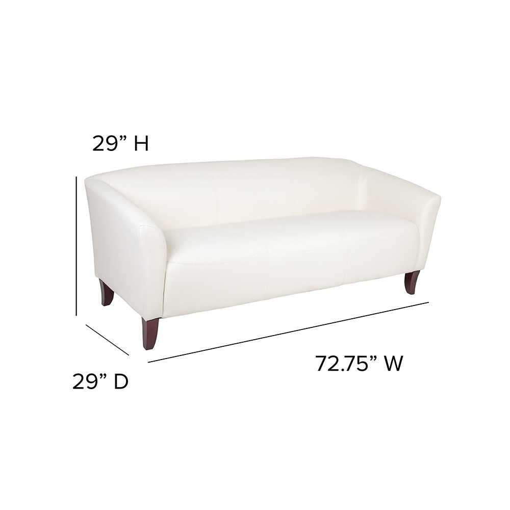 Ivory LeatherSoft Sofa