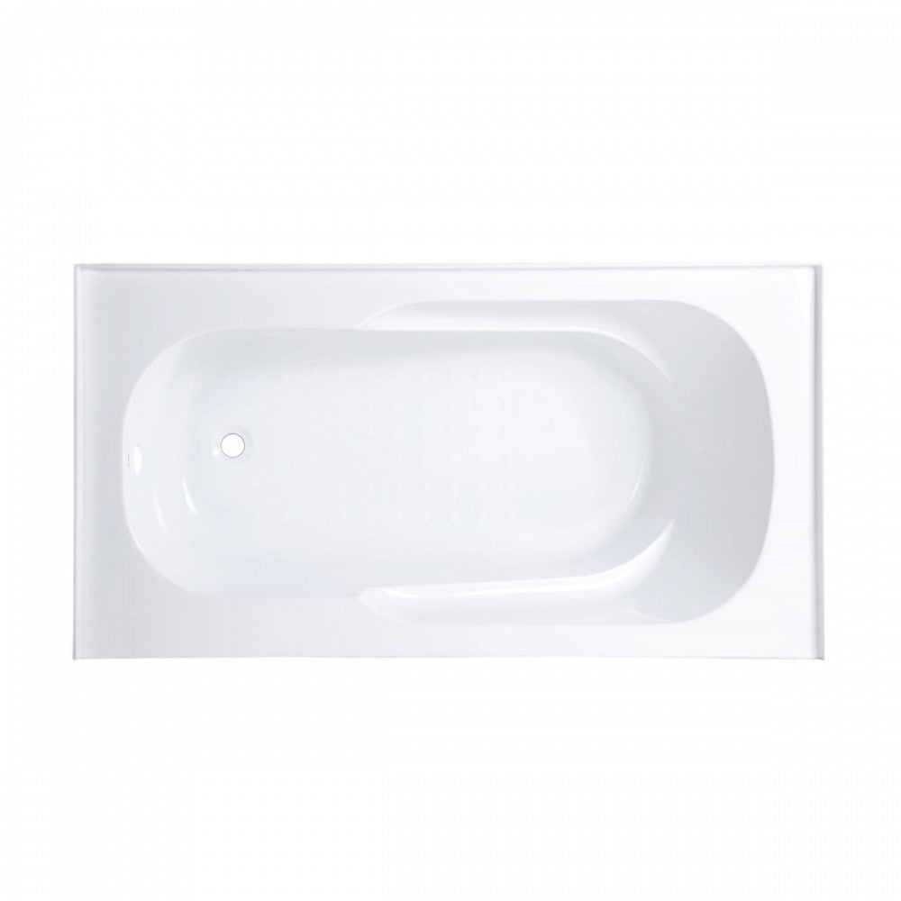 Ivy 60" X 30" Left-Hand Drain Alcove Bathtub with Apron