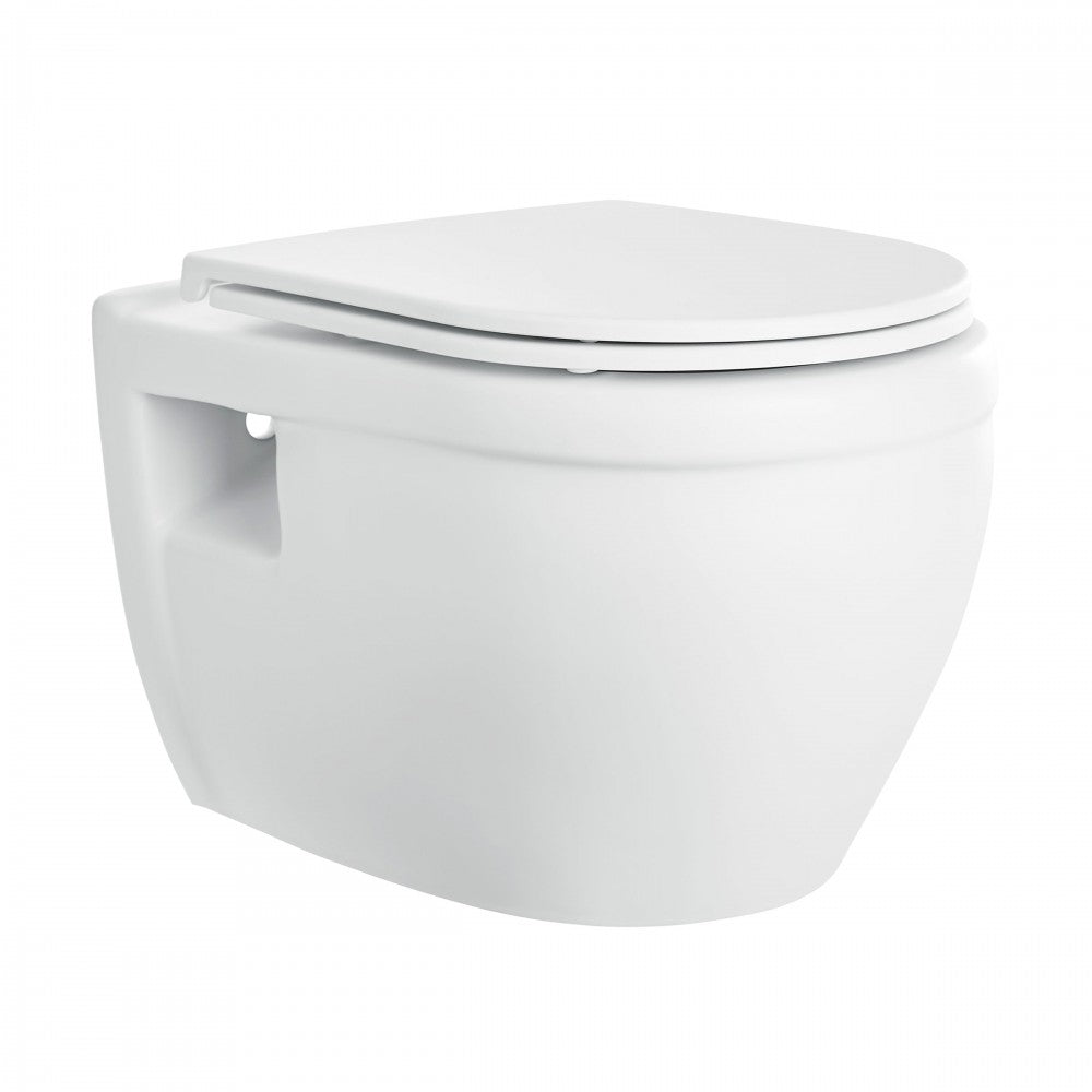 Ivy Wall-Hung Elongated Toilet Bowl in Matte White