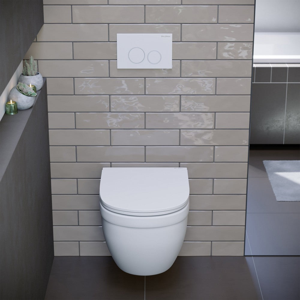 Ivy Wall-Hung Elongated Toilet Bowl in Matte White