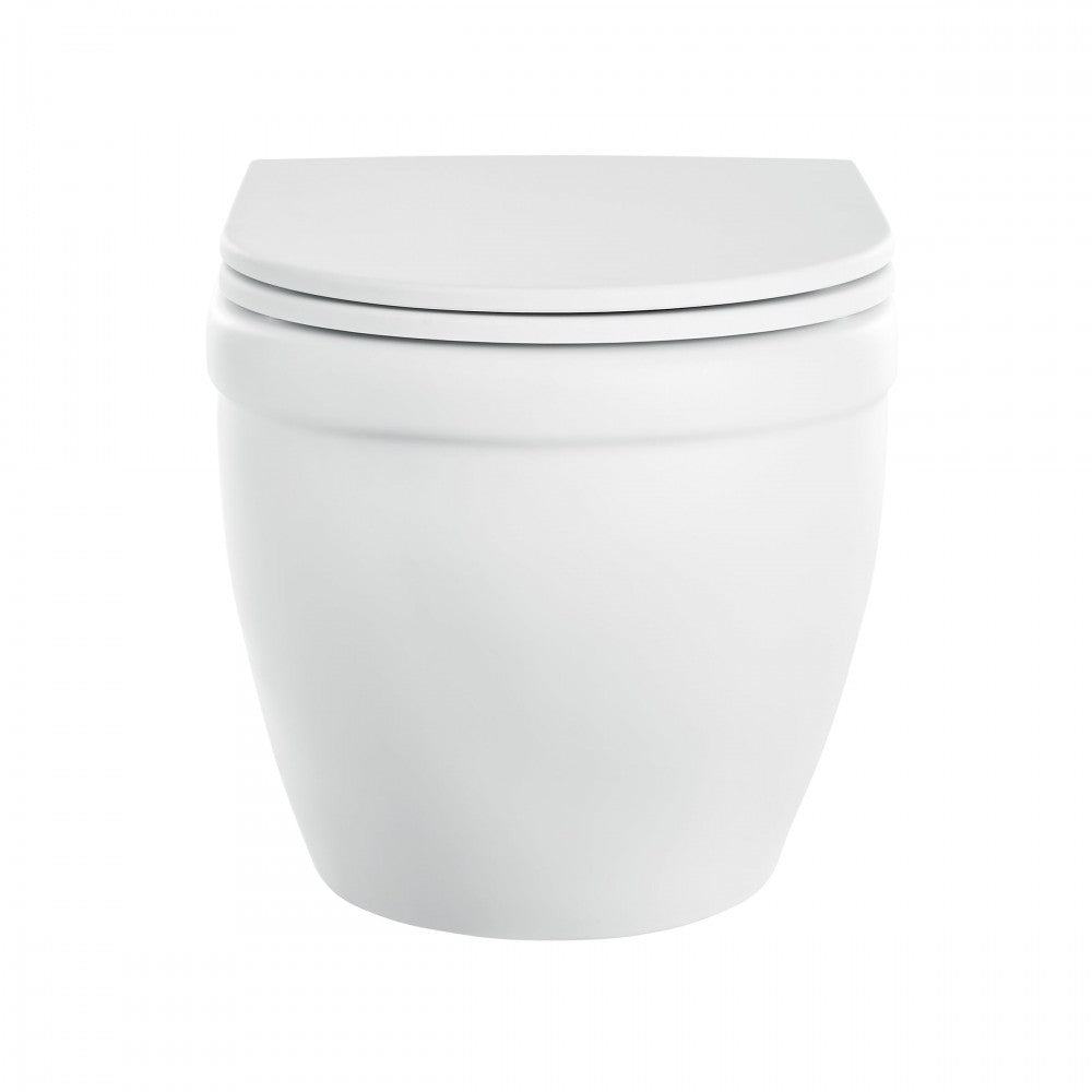 Ivy Wall-Hung Elongated Toilet Bowl in Matte White