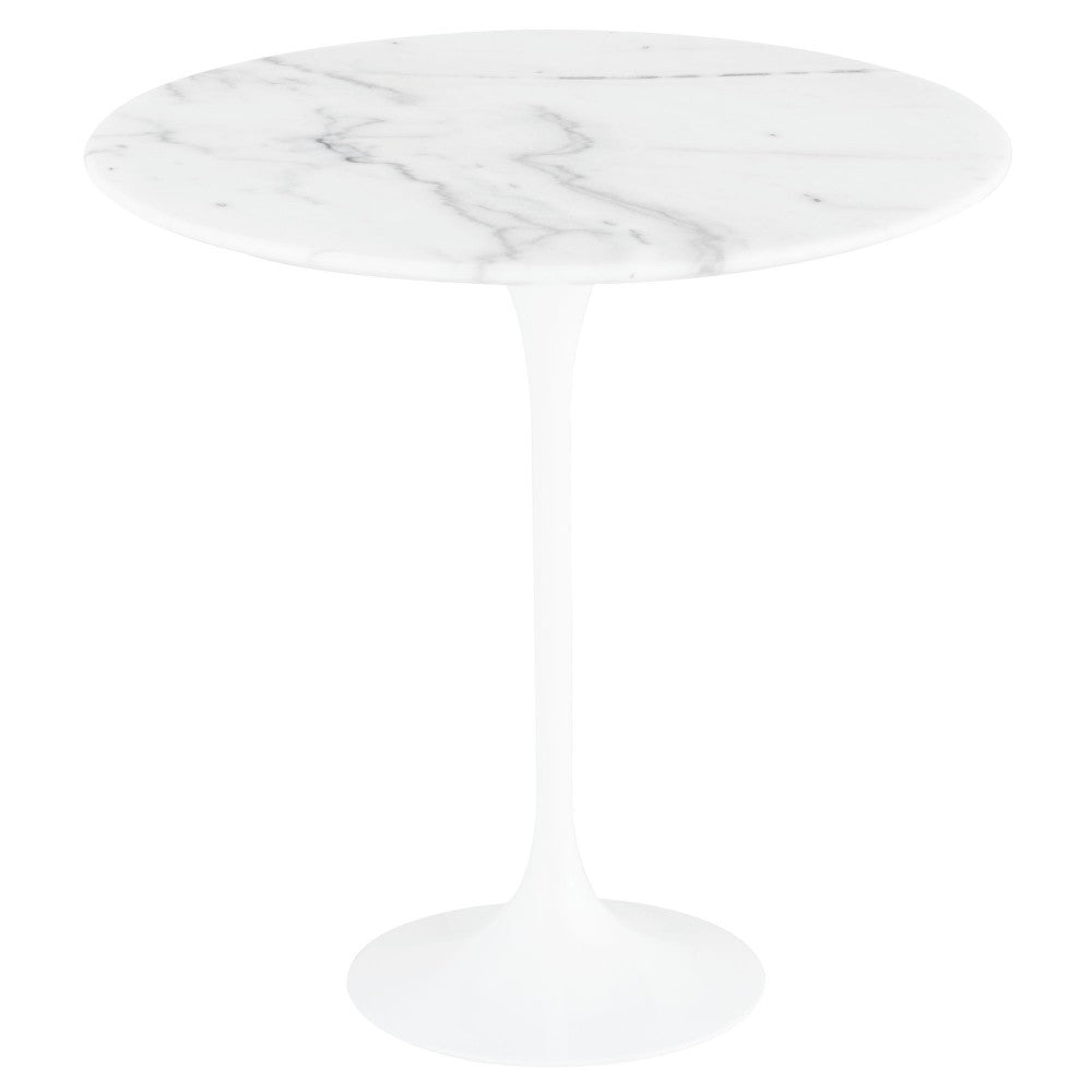 Jacob White Stone Side Table