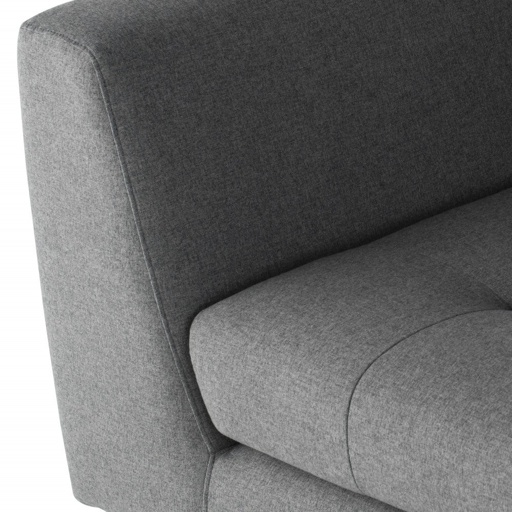 Janis Shale Gray Fabric Sectional Sofa, HGSC268