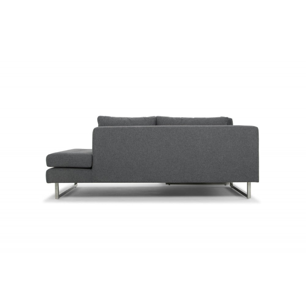 Janis Shale Gray Fabric Sectional Sofa, HGSC269