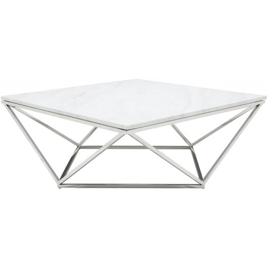 Jasmine White Stone Coffee Table, HGTB174