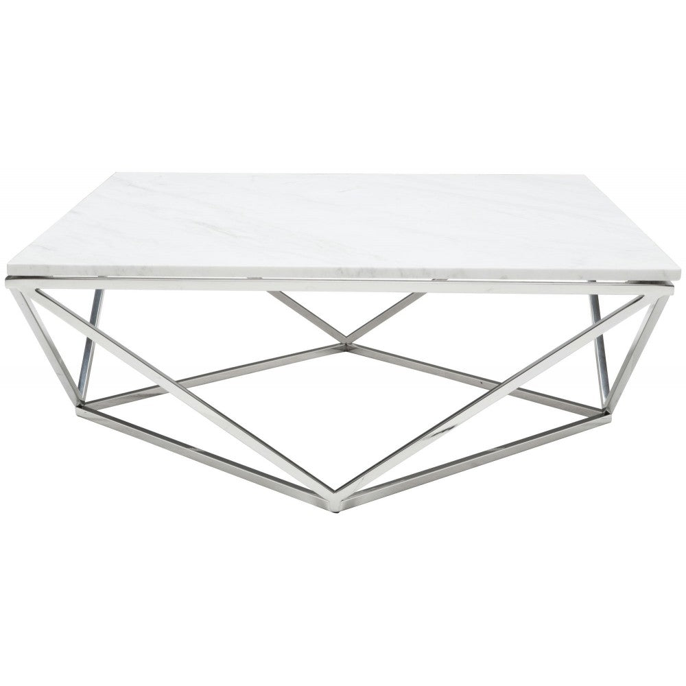 Jasmine White Stone Coffee Table, HGTB174