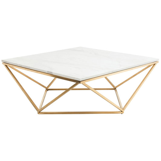 Jasmine White Stone Coffee Table, HGTB265