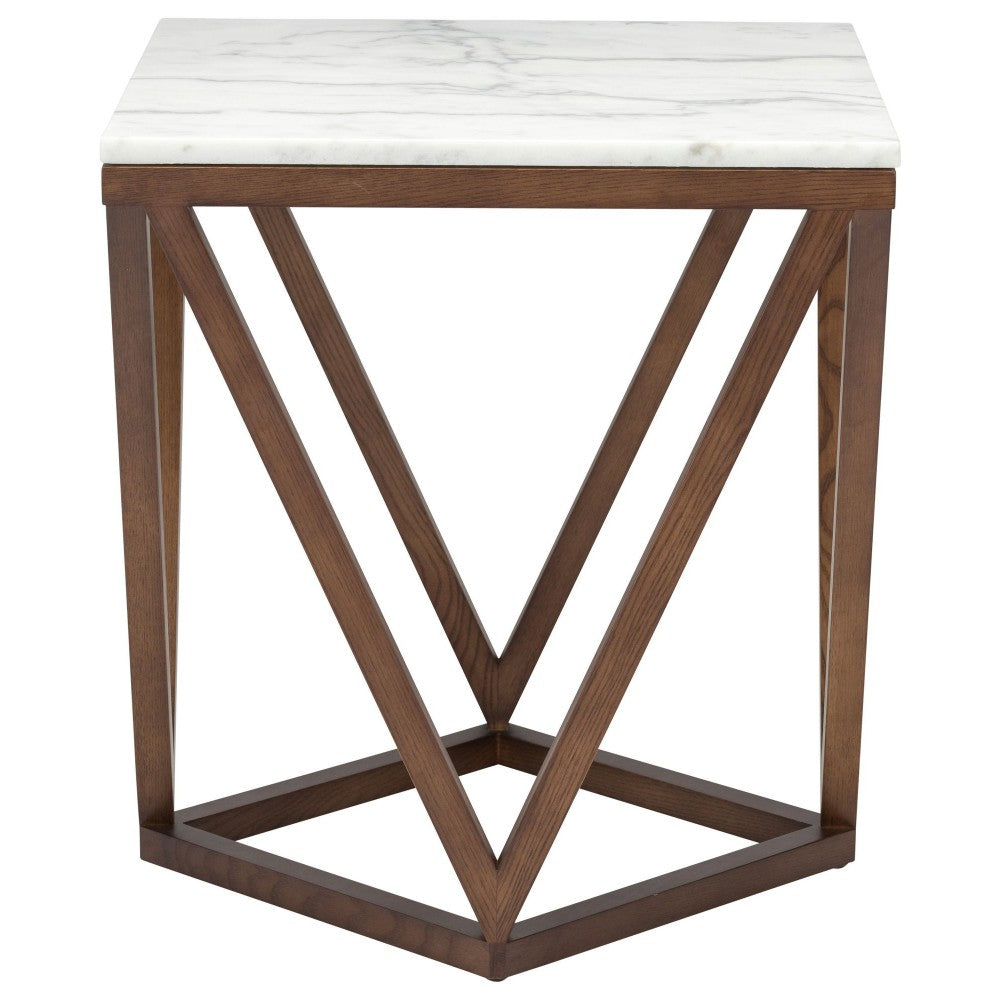 Jasmine White Stone Side Table, HGYU163