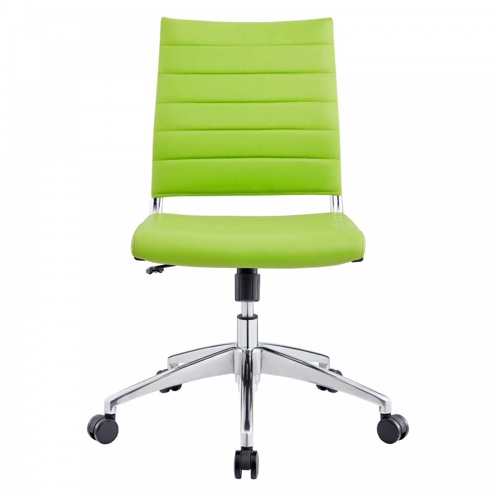 Jive Armless Mid Back Office Chair, Bright Green