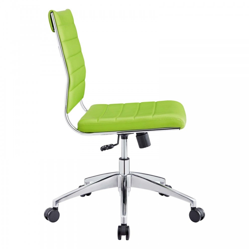Jive Armless Mid Back Office Chair, Bright Green
