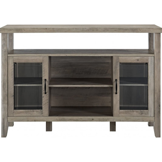 Jordan 52" Rustic Wood TV Stand - Gray Wash