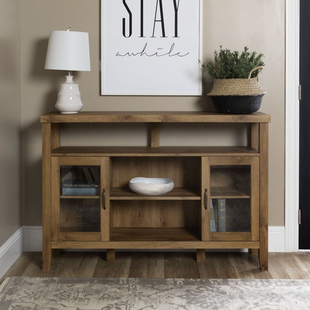 Jordan 52" Rustic Wood TV Stand - Barnwood