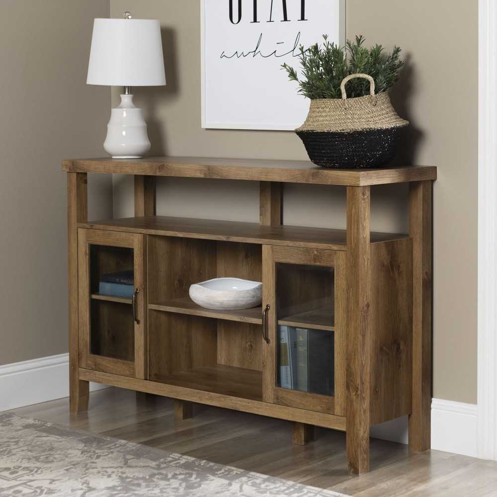 Jordan 52" Rustic Wood TV Stand - Barnwood