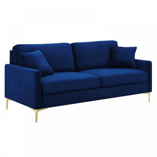 Juliana Performance Velvet Sofa, Navy