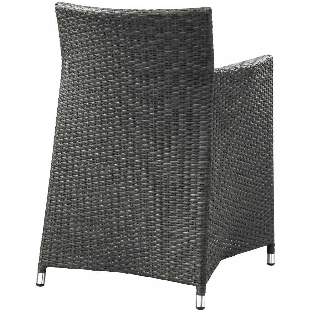 Junction Dining Outdoor Patio Armchair, Brown White