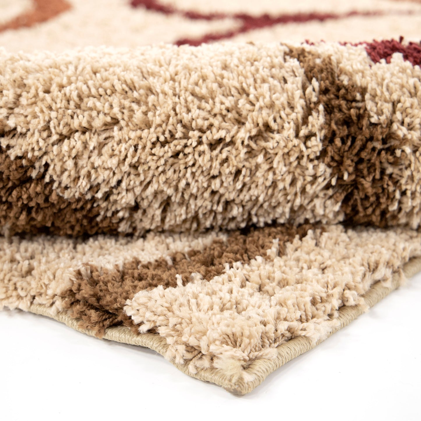 Orian Impressions Shag Swirls Beige 79"X120"