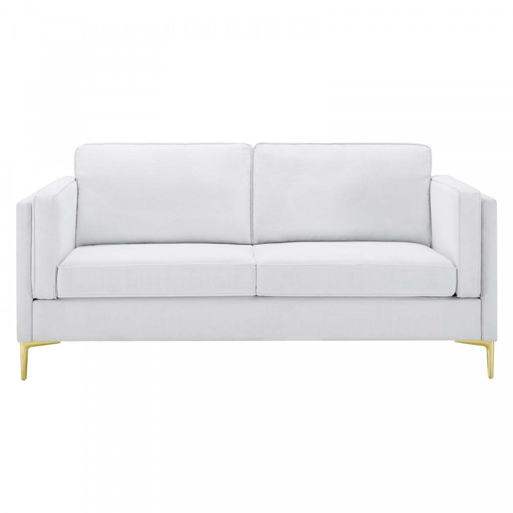Kaiya Fabric Sofa, White