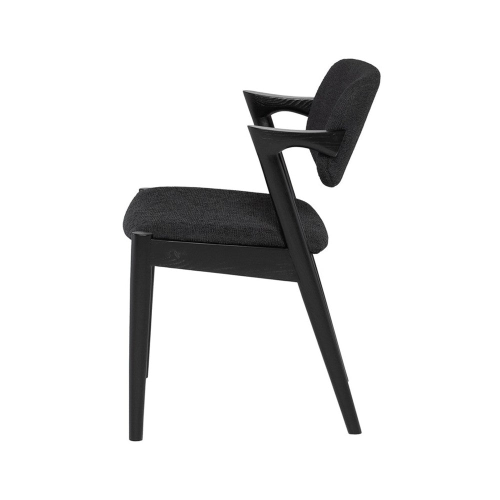 Kalli Activated Charcoal Fabric Dining Chair