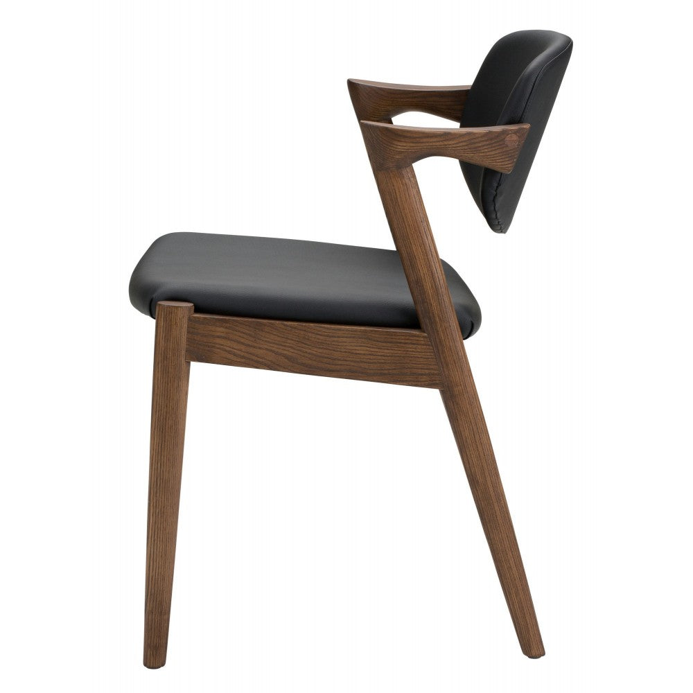 Kalli Black Naugahyde Dining Chair, HGEM744