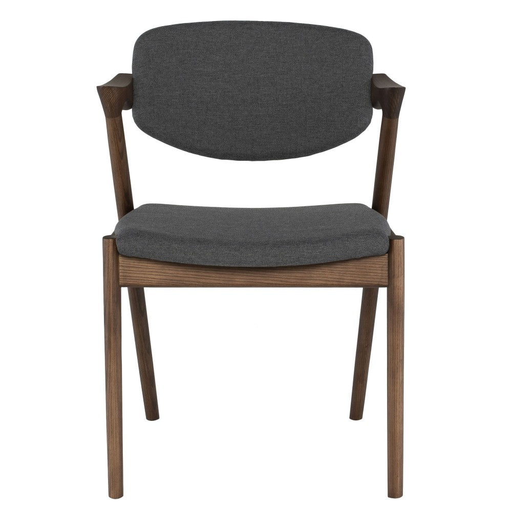 Kalli Dark Gray Fabric Dining Chair