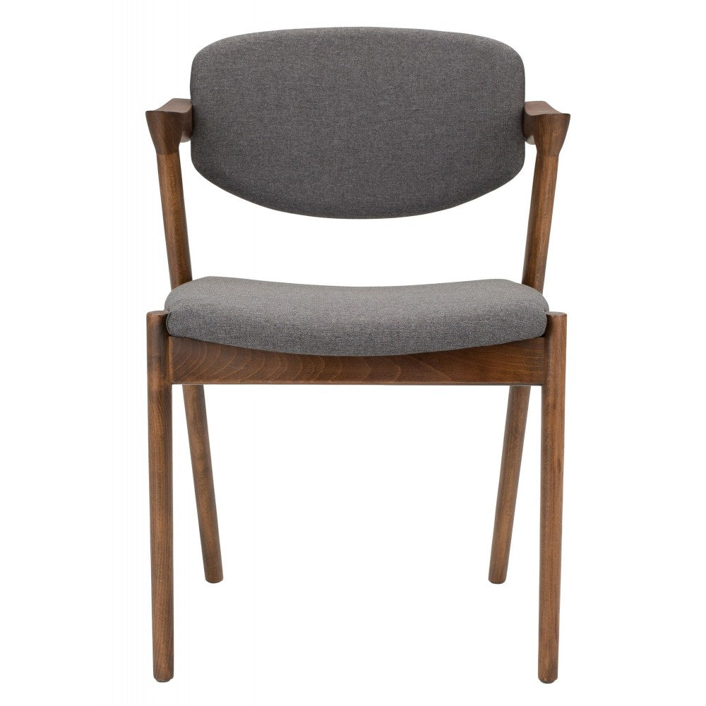 Kalli Dark Gray Fabric Dining Chair