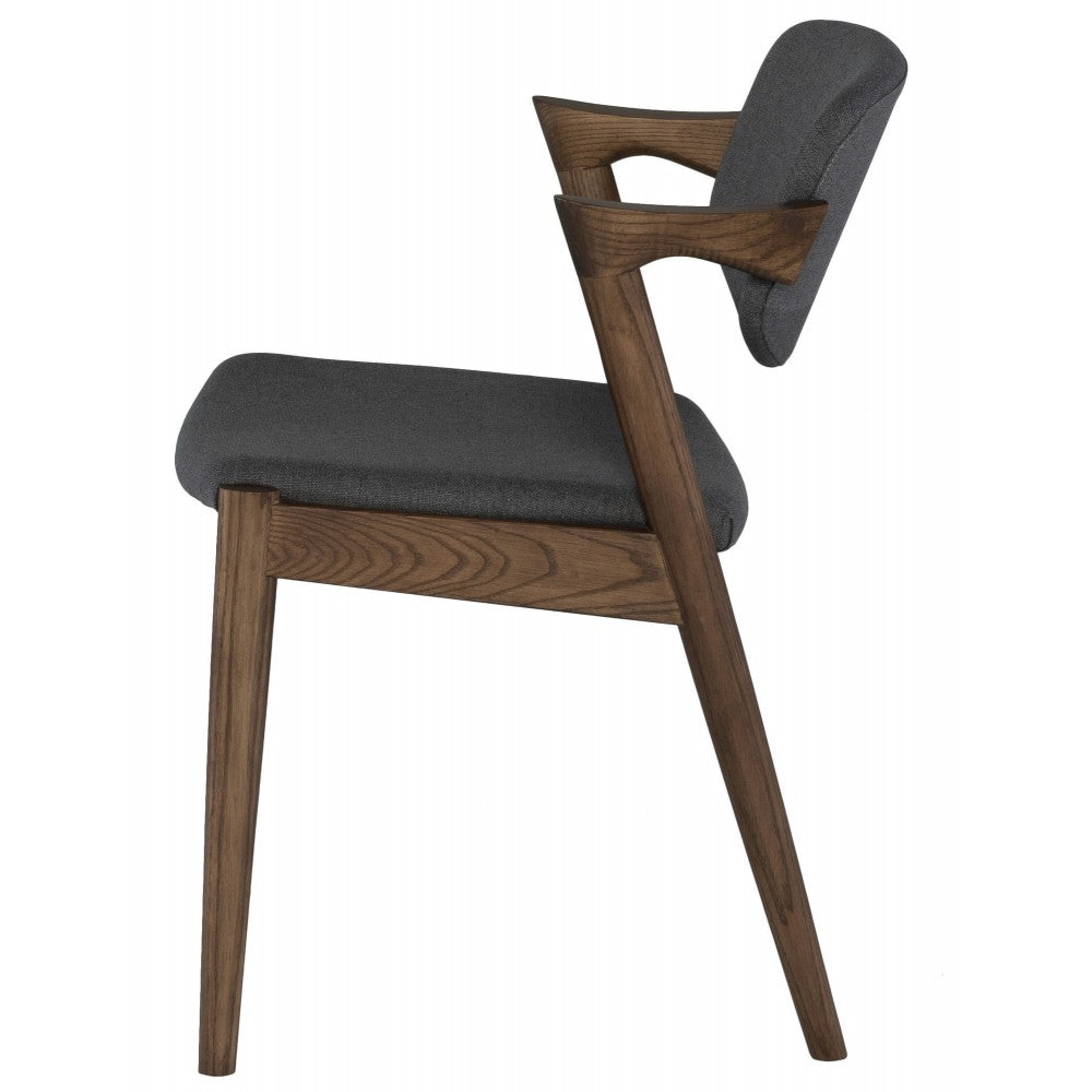 Kalli Dark Gray Fabric Dining Chair