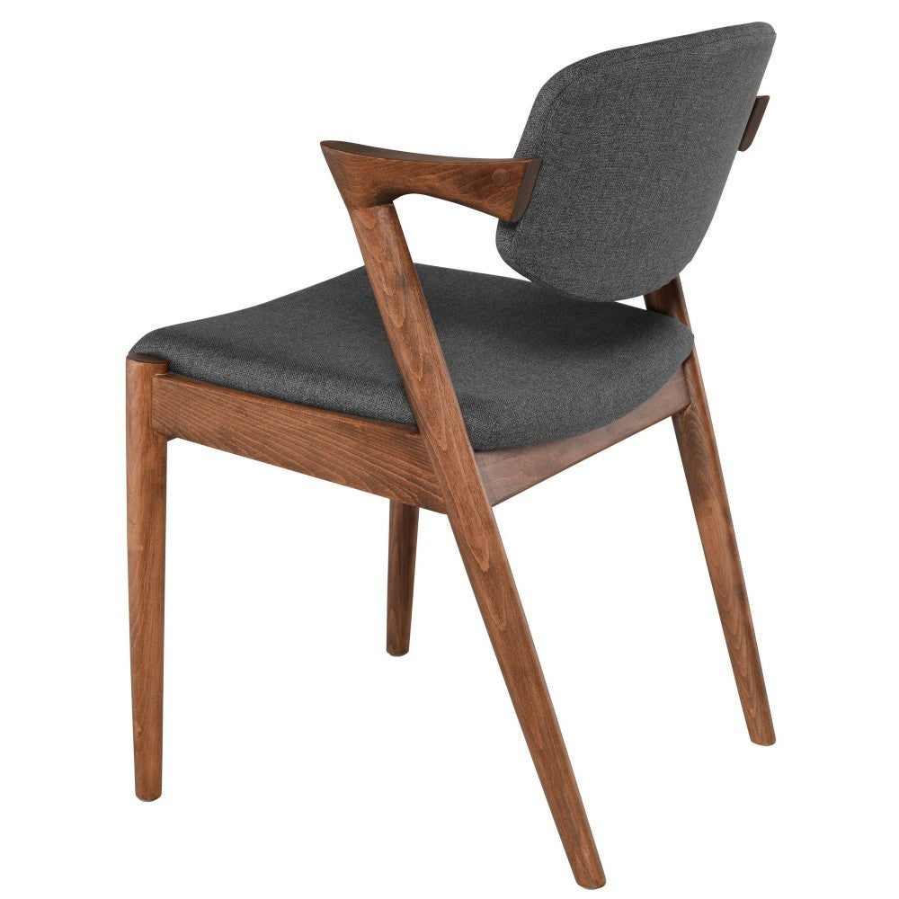 Kalli Dark Gray Fabric Dining Chair