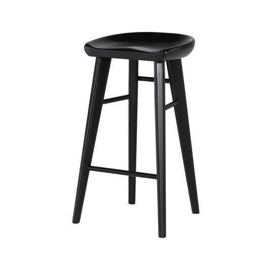 Kami Onyx Wood Bar Stool