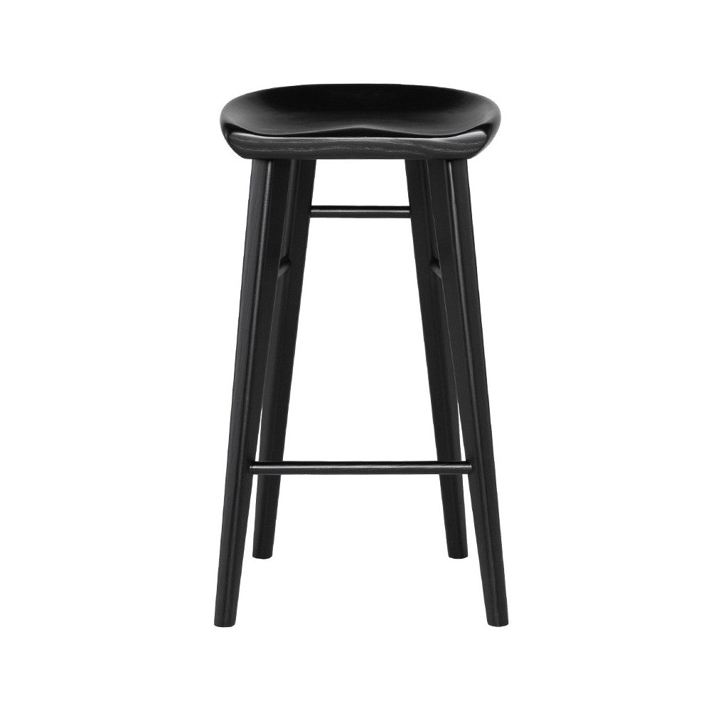 Kami Onyx Wood Bar Stool