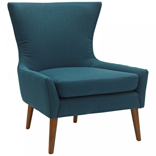 Keen Upholstered Fabric Armchair, Azure