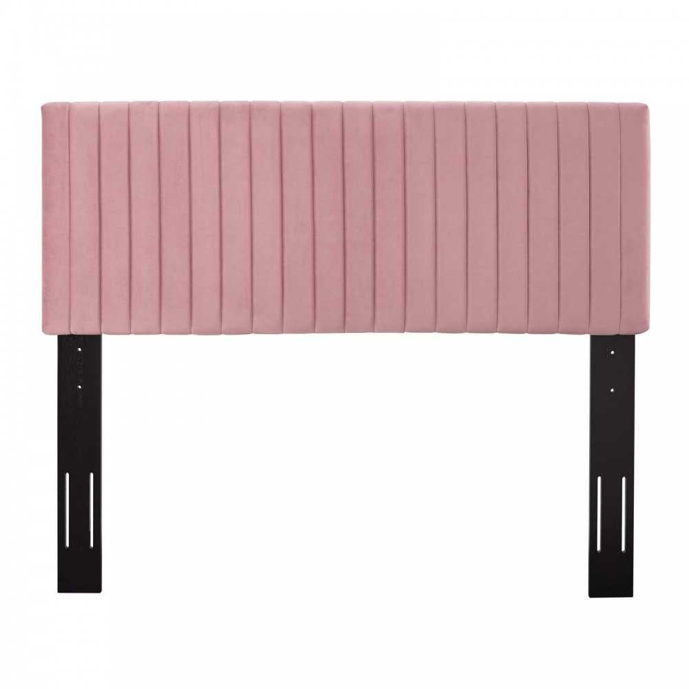 Keira King/California King Performance Velvet Headboard, Dusty Rose