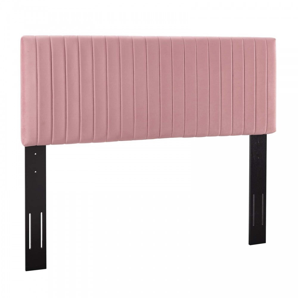 Keira King/California King Performance Velvet Headboard, Dusty Rose