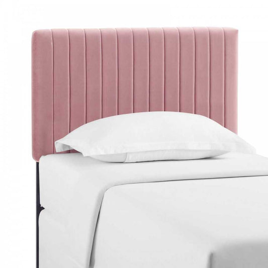 Keira Twin Performance Velvet Headboard, Dusty Rose