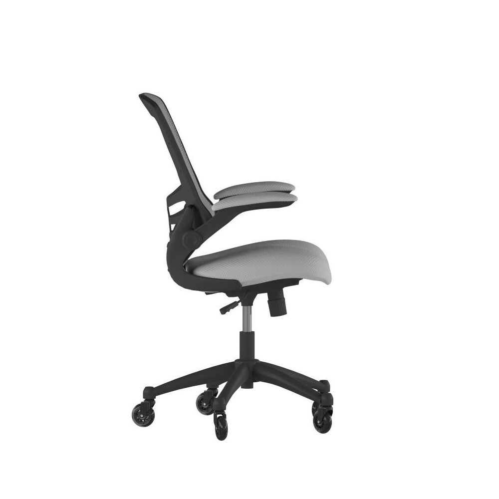 Kelista Dark Gray Chair with Roller Wheels
