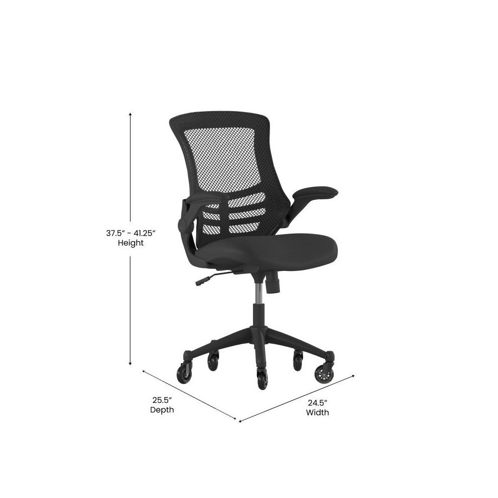 Kelista Mid-Back Chair with Roller Wheels