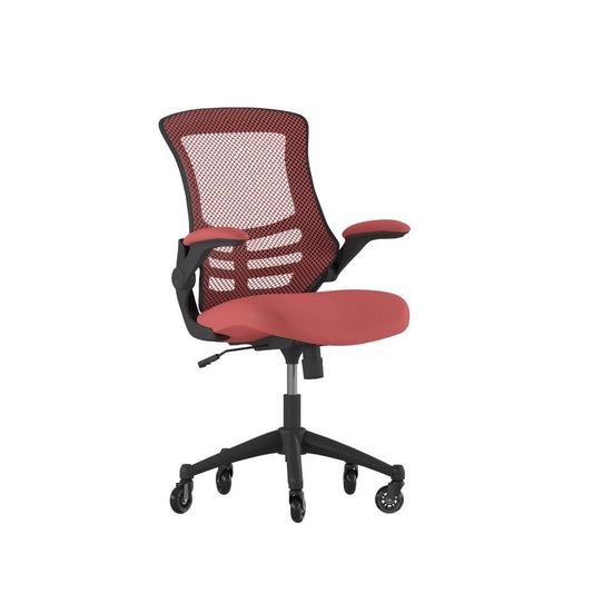 Kelista Red Chair with Roller Wheels