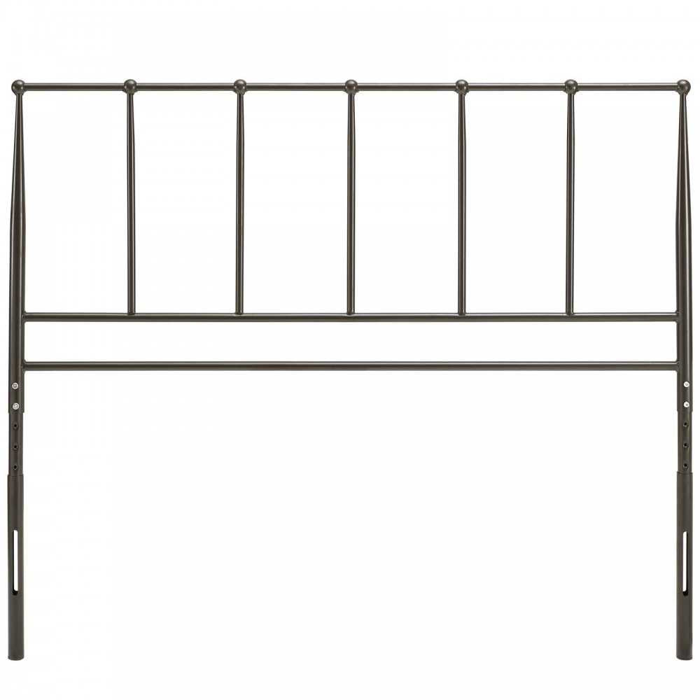 Kiana Full Metal Stainless Steel Headboard, Brown