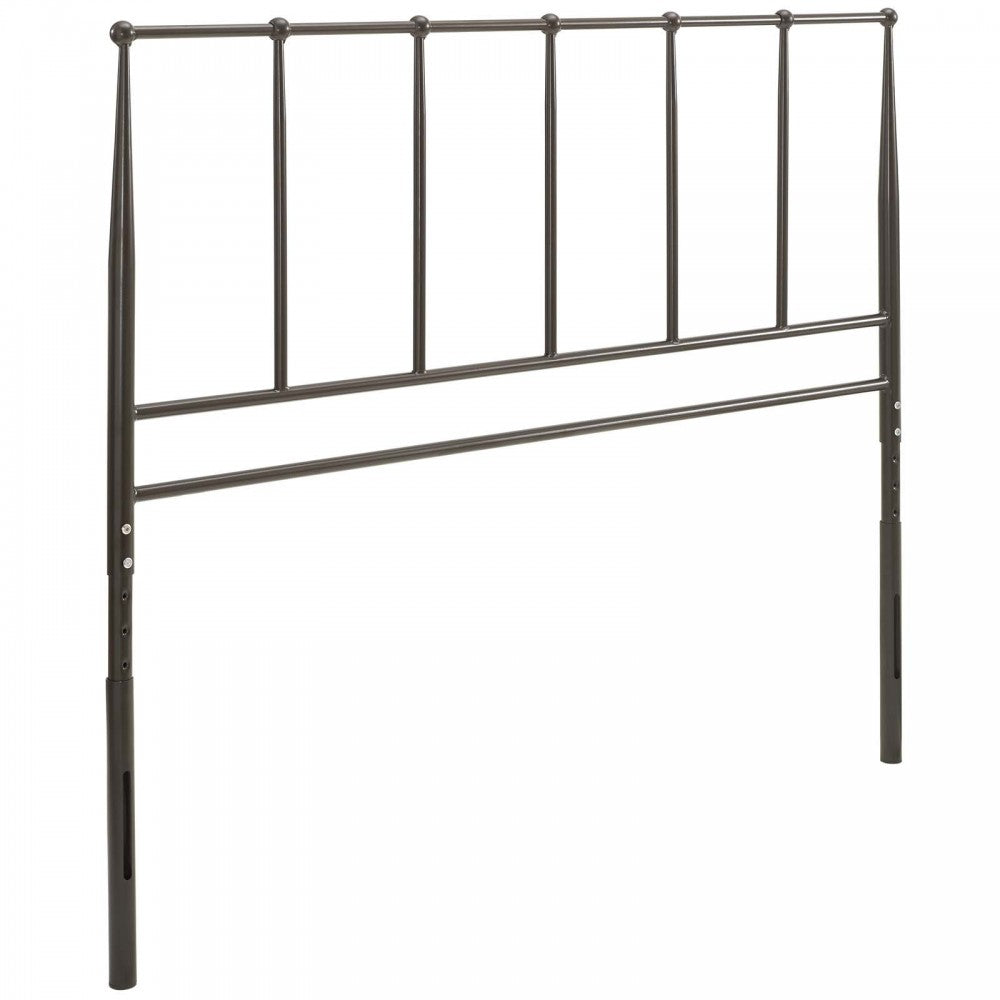 Kiana Full Metal Stainless Steel Headboard, Brown