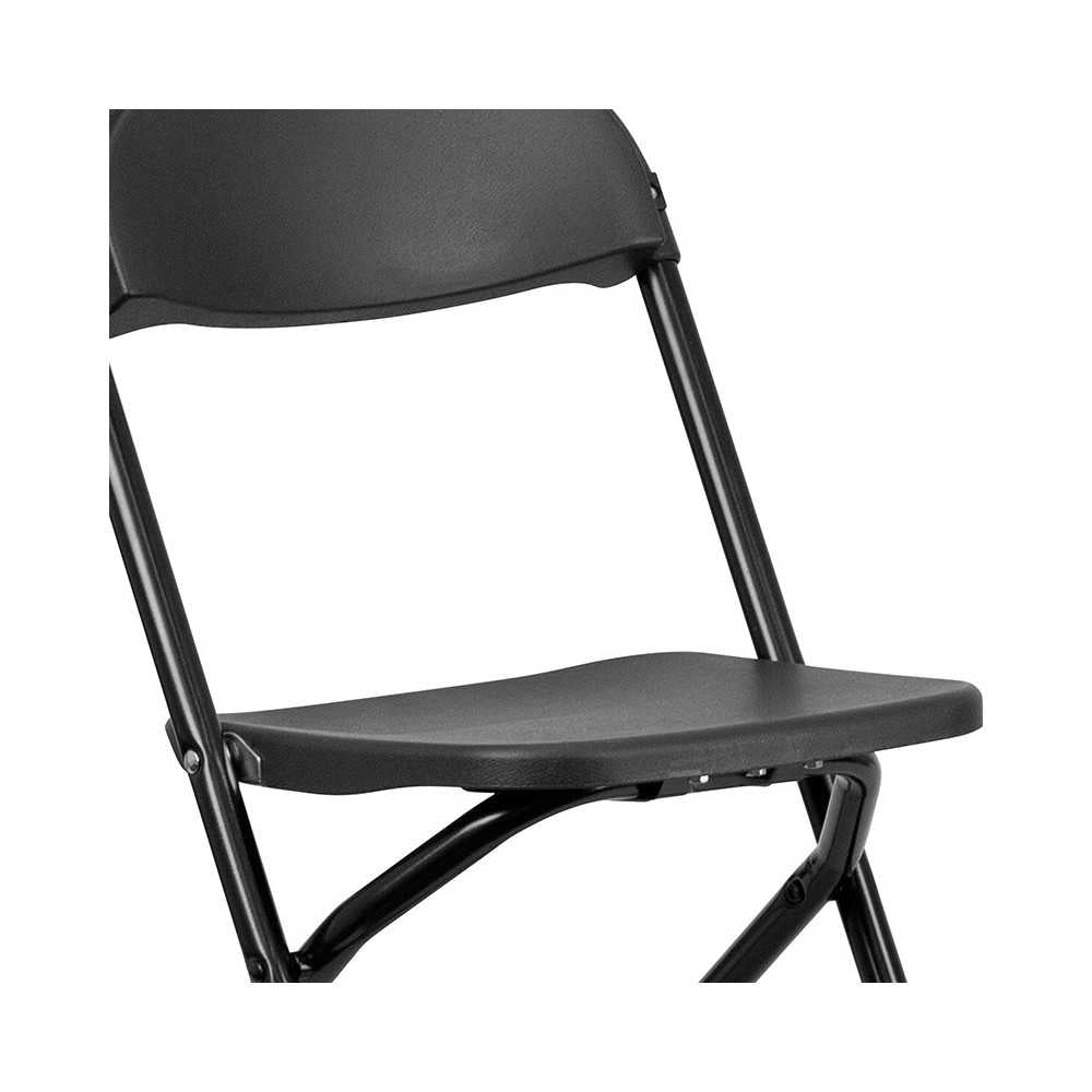 Kids Black Plastic Folding Chair