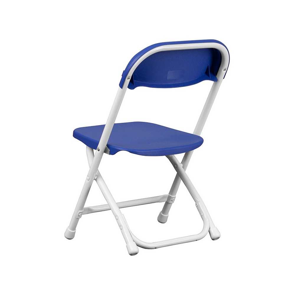 Kids Blue Plastic Folding Chair