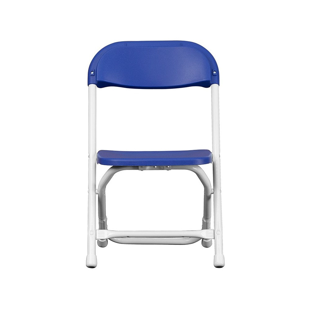 Kids Blue Plastic Folding Chair