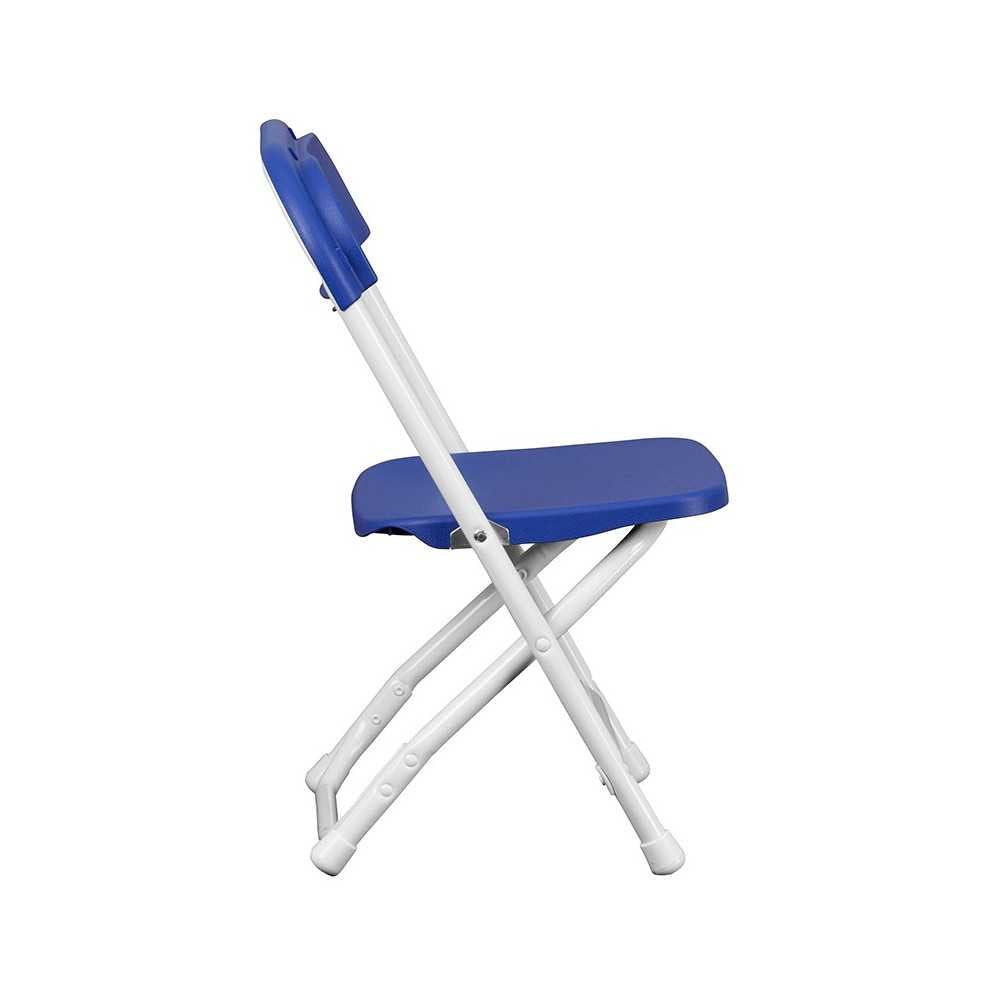 Kids Blue Plastic Folding Chair