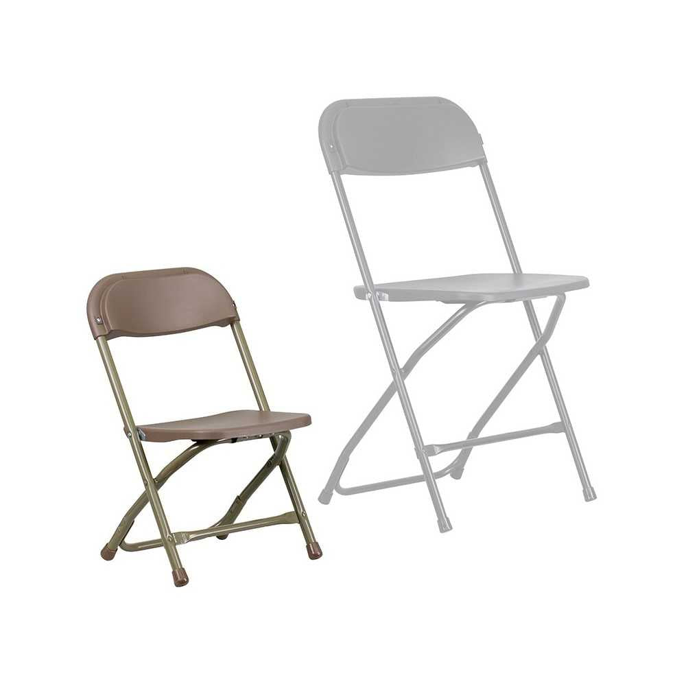 Kids Brown Plastic Folding Chair