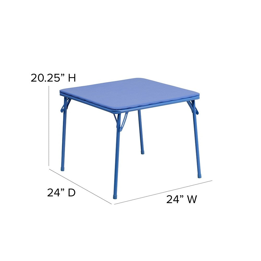 Kids Colorful 3 Piece Folding Table and Chair Set