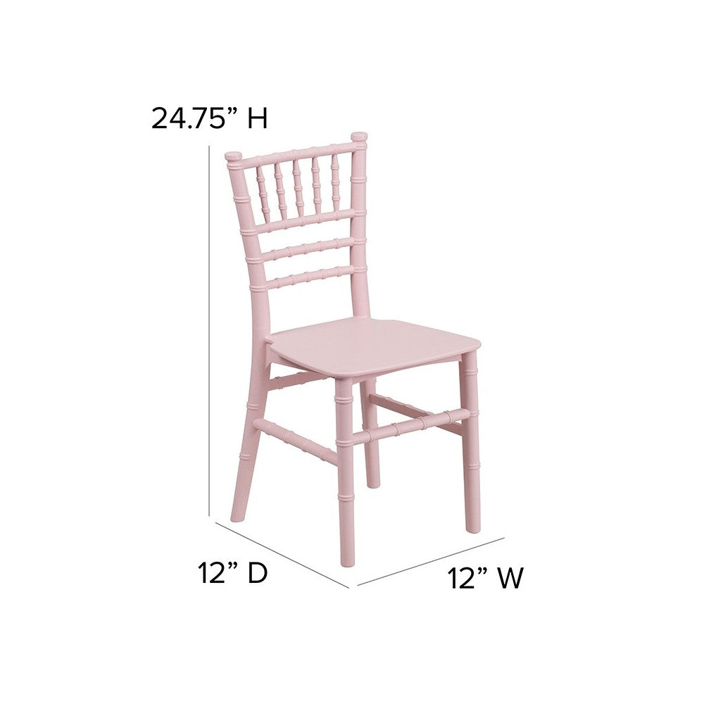 Kids Pink Resin Chiavari Chair