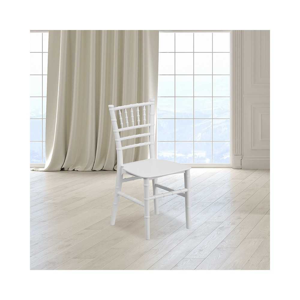 Kids White Resin Chiavari Chair