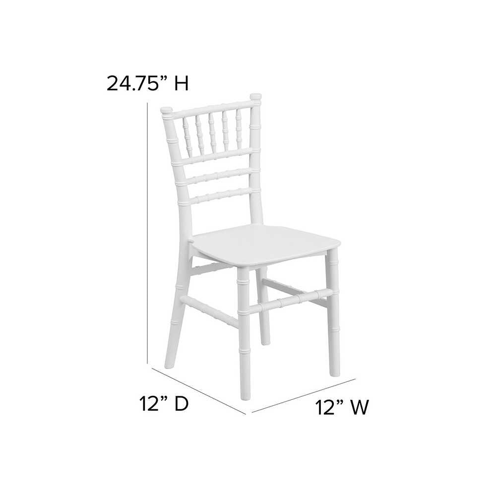 Kids White Resin Chiavari Chair